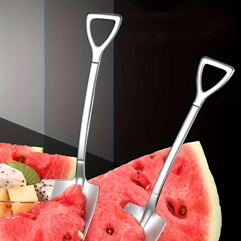 4pcs Stainless Steel Spoon and Shovel Set for Desserts Coffee Fruit Ice Cream