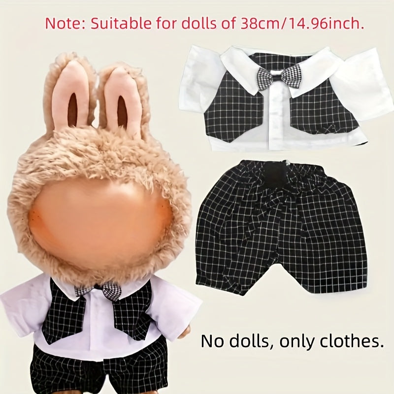 Suit and Wedding Dress Doll Clothing Set for Labubu Dolls
