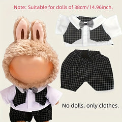 Suit and Wedding Dress Doll Clothing Set for Labubu Dolls