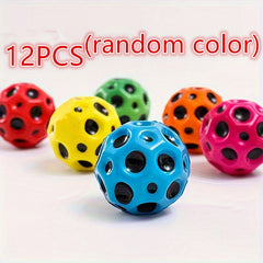 12 Pack High Bounce Sensory Training Balls - Durable Silicone Party Game Balls