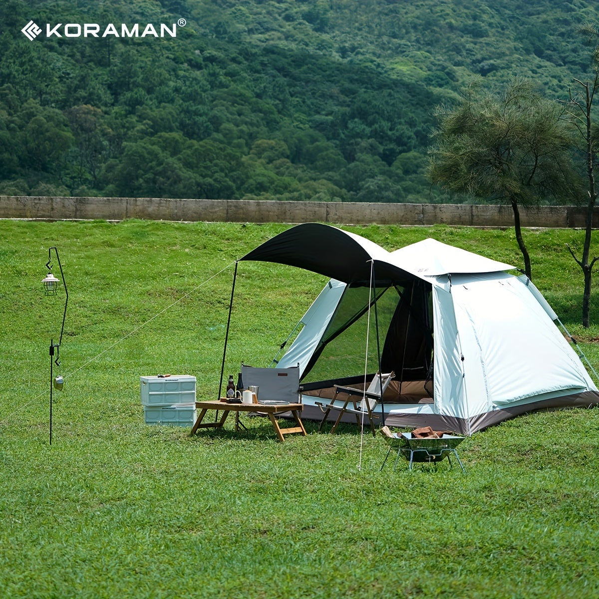 Portable Folding Automatic Tent for Camping, Rainproof