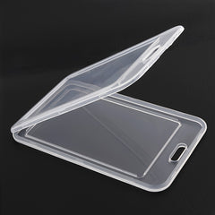 Transparent Card Set Lanyard Hanging Clip Card Holder Student Teacher Key Card