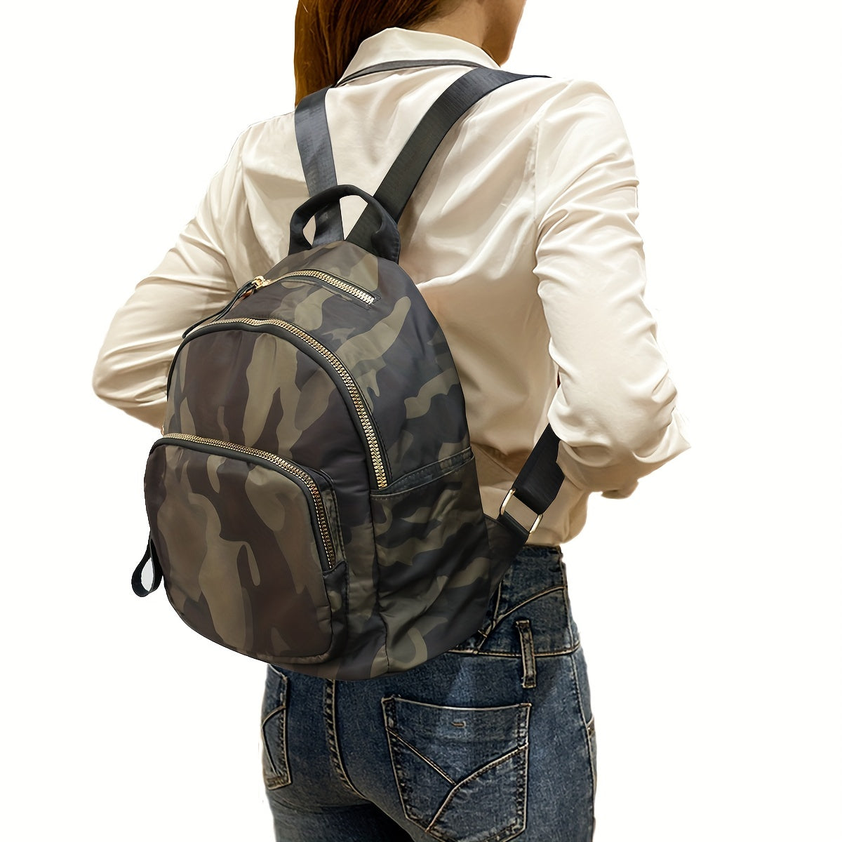 Versatile Camo Backpack Rucksack Lightweight Water Resistant