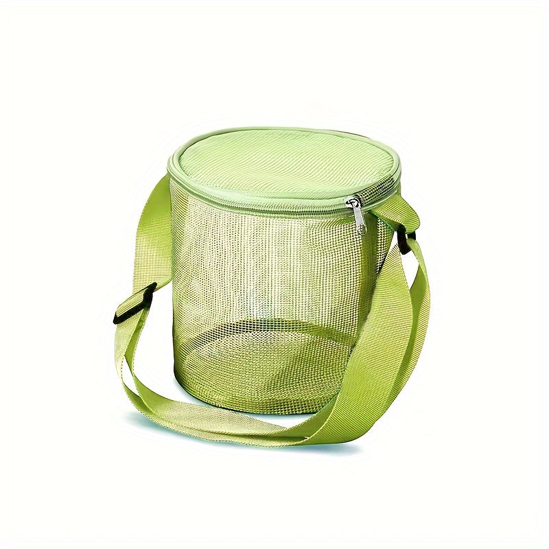 Mesh Shell Storage Bag Beach Sand Digging Bucket Toy Collection Bag