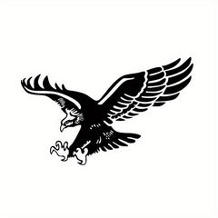 Eagle Animal Pattern Reflective Car Decal Sticker