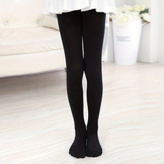 Girls Plain Leggings Socks Comfortable Sheer Tights For Kids Dance