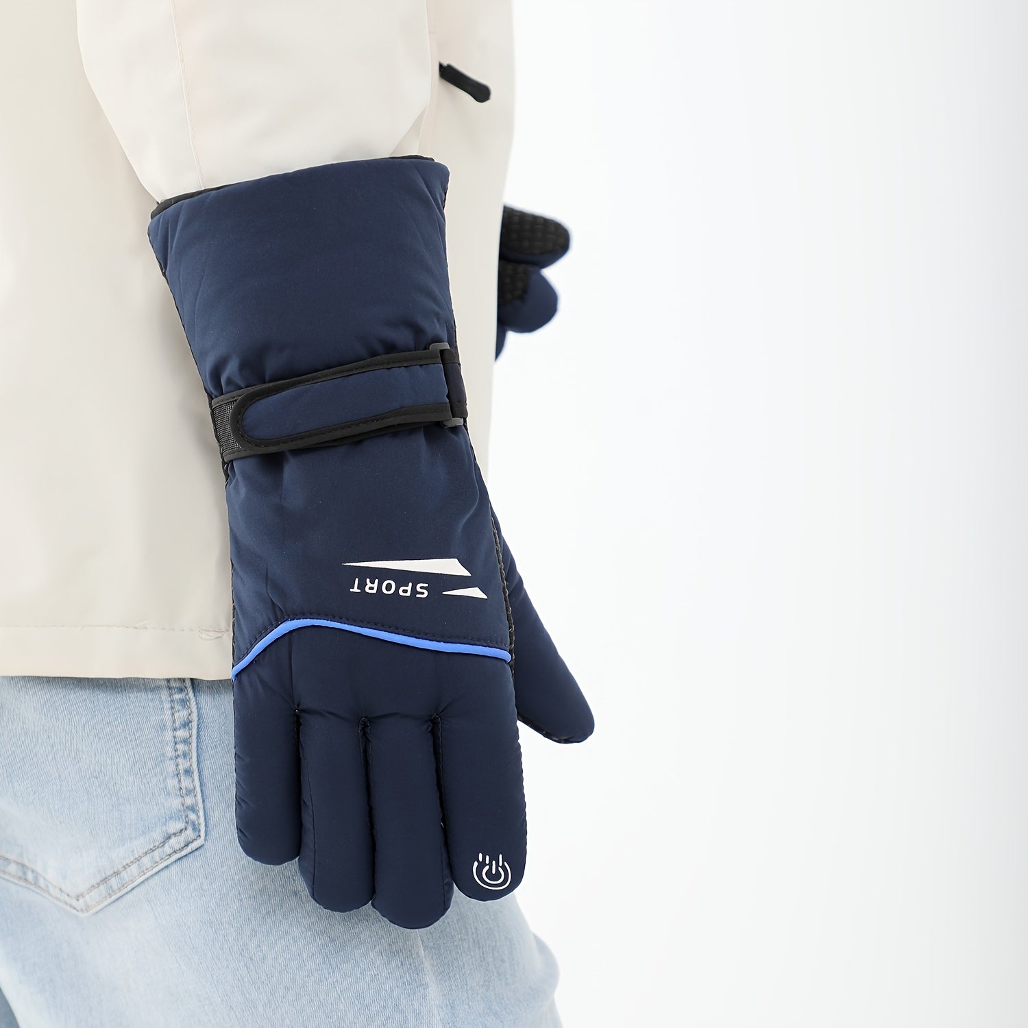 Thickened Warm Gloves Skiing Cycling Touch Screen Reflective Gloves