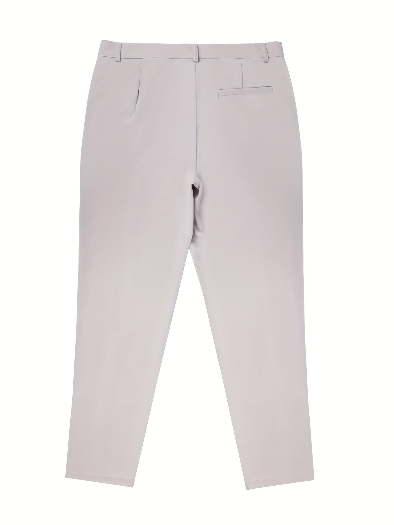 Men's Work Pockets Button Fly Slim Fit Trousers