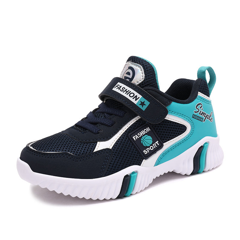 Kid's Hook and Loop Fastener Running Shoes