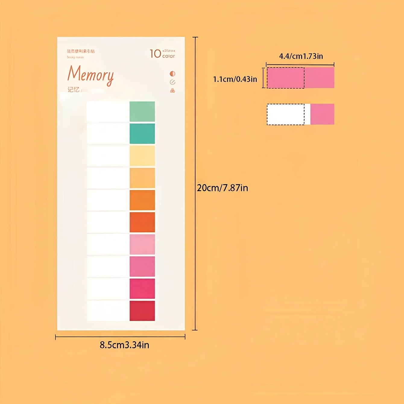 1 Sheet 4 Styles Index Stickers Easy To Stick Writable Labels for School Office