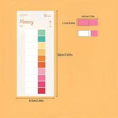 1 Sheet 4 Styles Index Stickers Easy To Stick Writable Labels for School Office