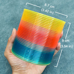 Rainbow Spring Coil Toy 8 3 4 Stretchy Fidget Toy for Kids Adults