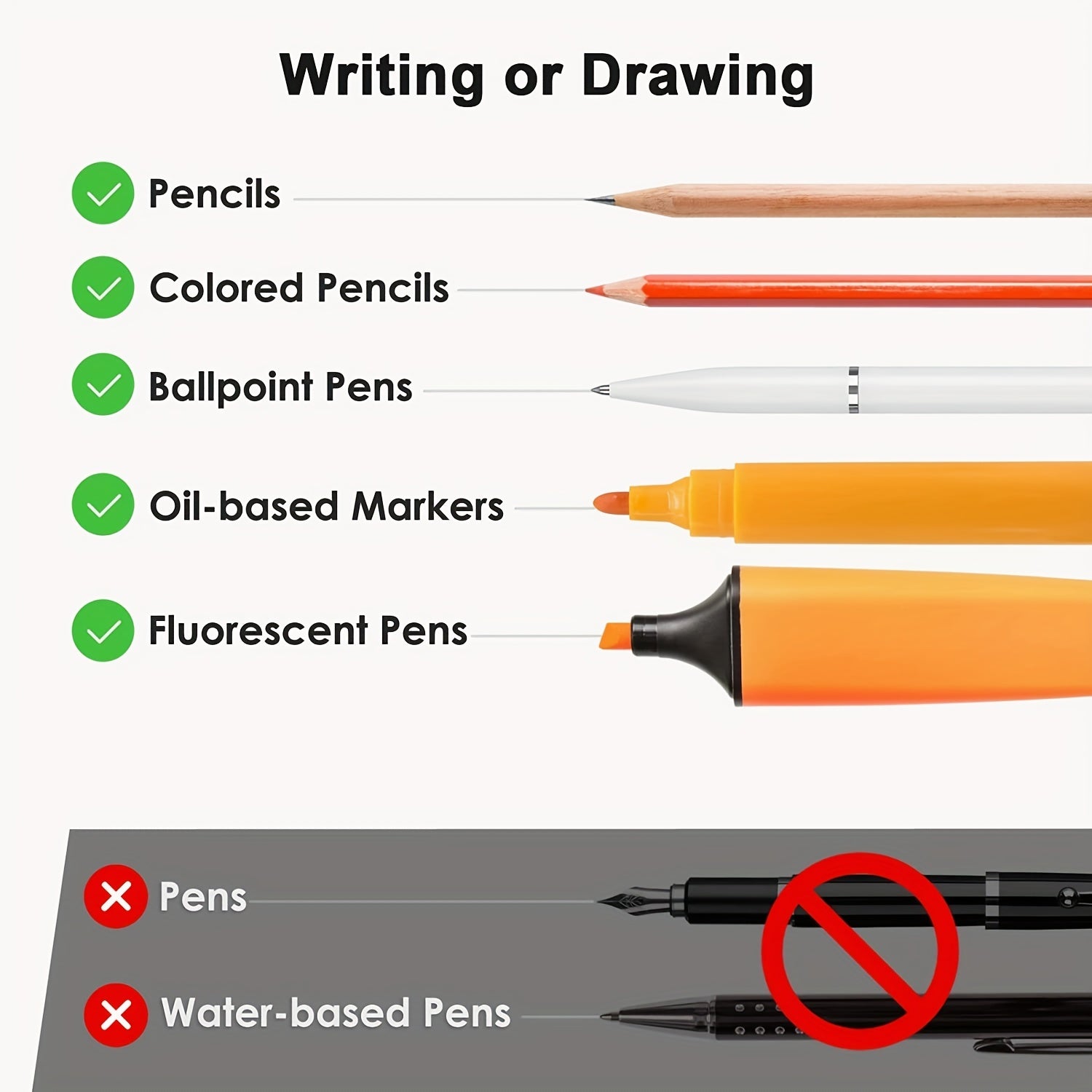 Transparent Sticky Notes 6 Waterproof Adhesive Pads