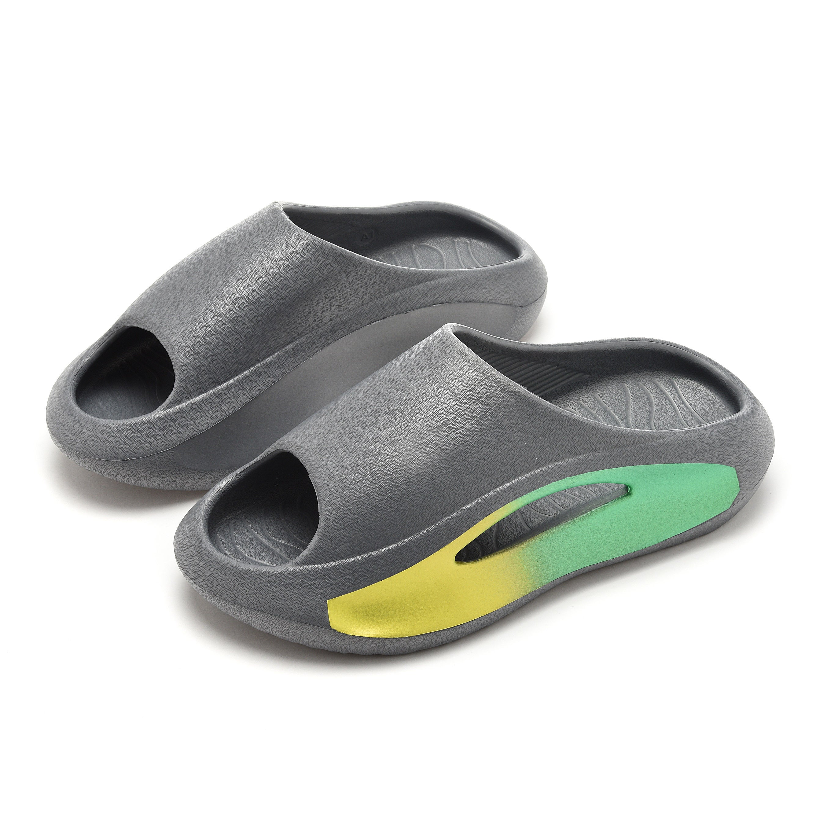 Unisex Open Toe Slides Durable Slip On Platform Shoes