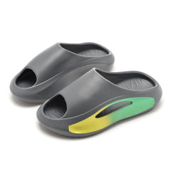 Unisex Open Toe Slides Durable Slip On Platform Shoes