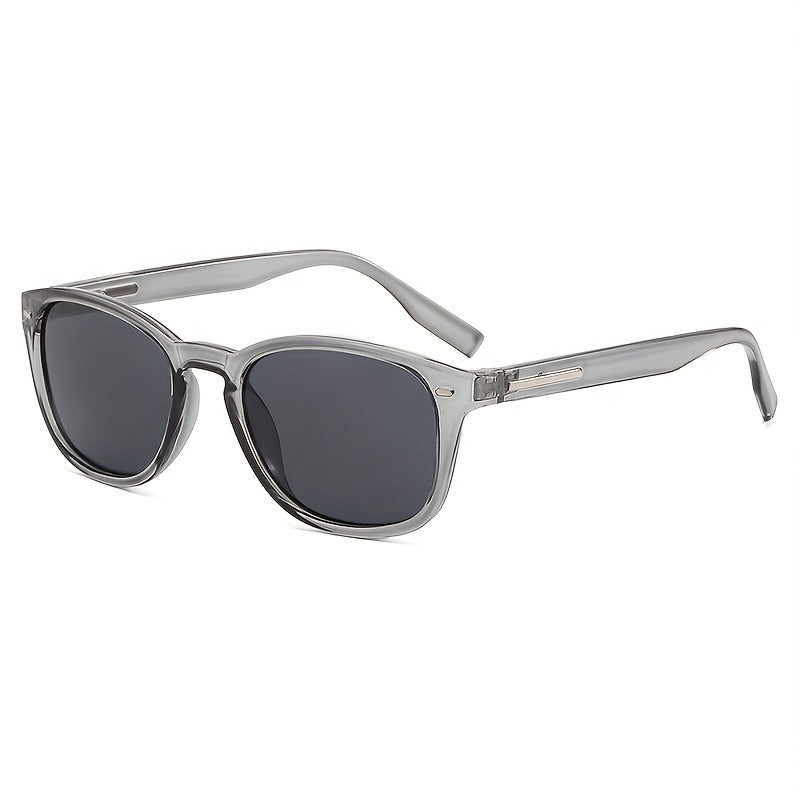 Square Sunglasses Retro Rivet Decor Anti Glare UV400