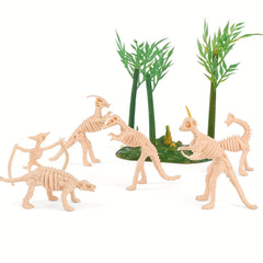 12pcs Dinosaur Skeletons PVC Model Set Educational Realistic Figures