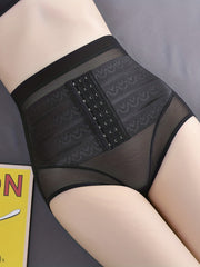 Mesh Stitching Shaping Panties Tummy Control Compression Panties