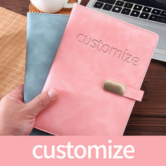 Light Faux Leather Notebook - Ideal for Students and Birthdays