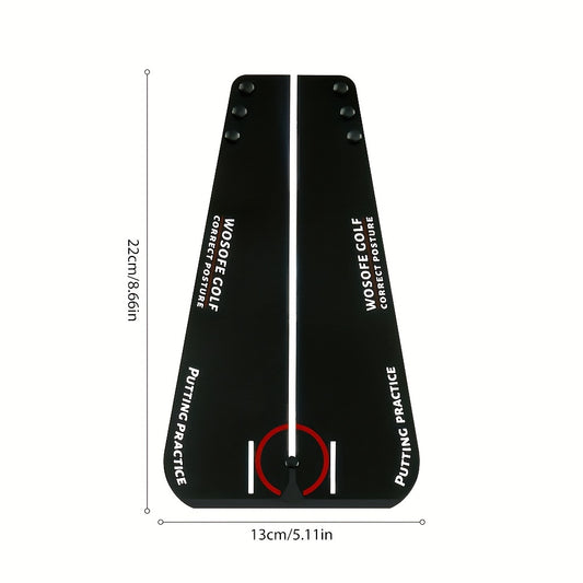 Golf Putting Alignment Mirror with Beads & Ball