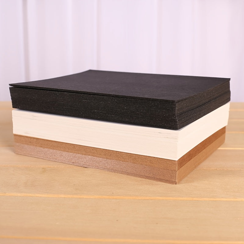 20pcs Thick Cowhide Cardboard DIY Small Card Blank Postcard Bookmark Paper