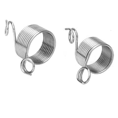 2pcs Stainless Steel Crochet Ring Finger Yarn Guide