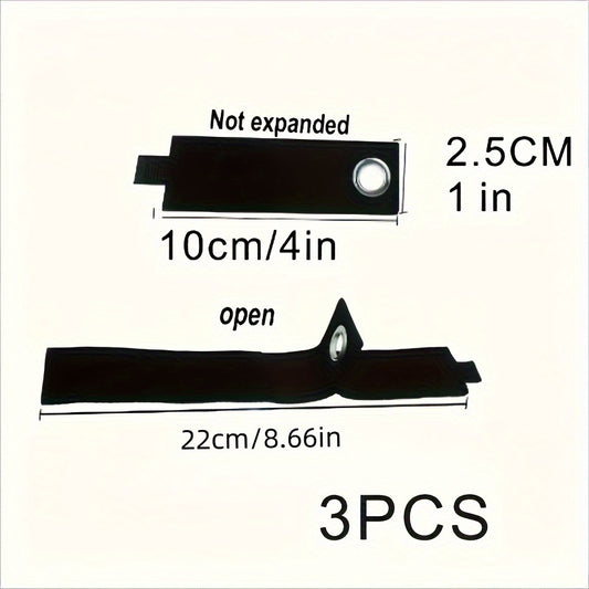 3pcs Extension Cord Organizer Hanger with Hook and Loop Cord Wrap