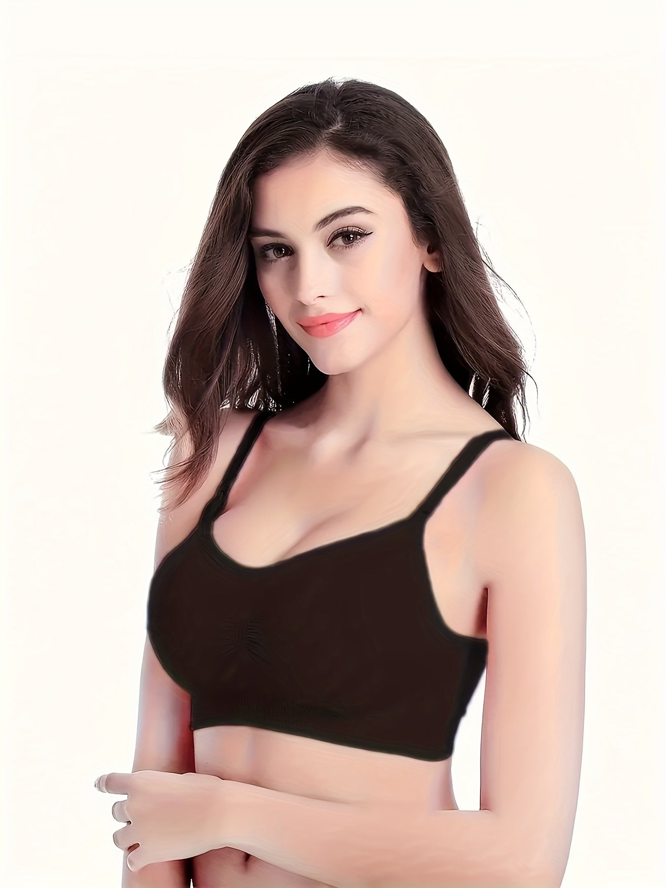 3pcs Front Buckle Wireless Bra Comfy & Push Up Bra