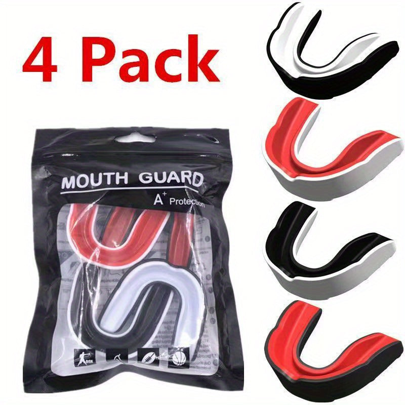 4 Moldable Mouth Guards for Sports BPA & Silicone Material