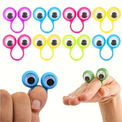 24pcs Big Eye Rings Eyeball Finger Puppets Interactive Party Favor