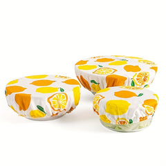 3pcs Elastic Bowl Covers Stretch Wrap Food Storage Cover