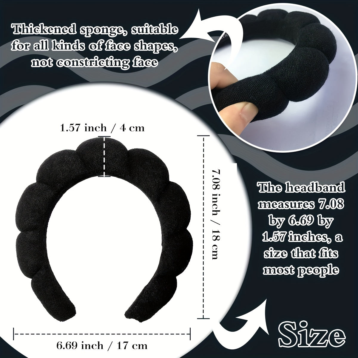 Plush Headband for Women - Daily Basic Hair Accessories