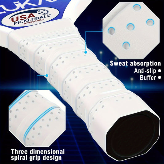 USAPA Approved Pickleball Paddles Set Of 2 with Rackets, Tapes, Overgrip, Towel