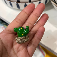 Small Potted Cactus Simulation Props Mini Ornaments