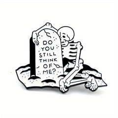 Cartoon Skeleton Brooch For Men