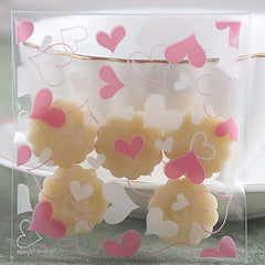 100pcs Heart Print Candy Packing Pocket