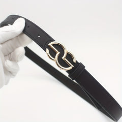 Geometric Buckle PU Belt for Women