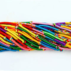 50pcs Handwoven Bracelets Friendship Rope Thread Bracelet Party Supplies