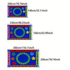 Kids Area Rug Play Mat Round Alphabet Educational Learning Carpet