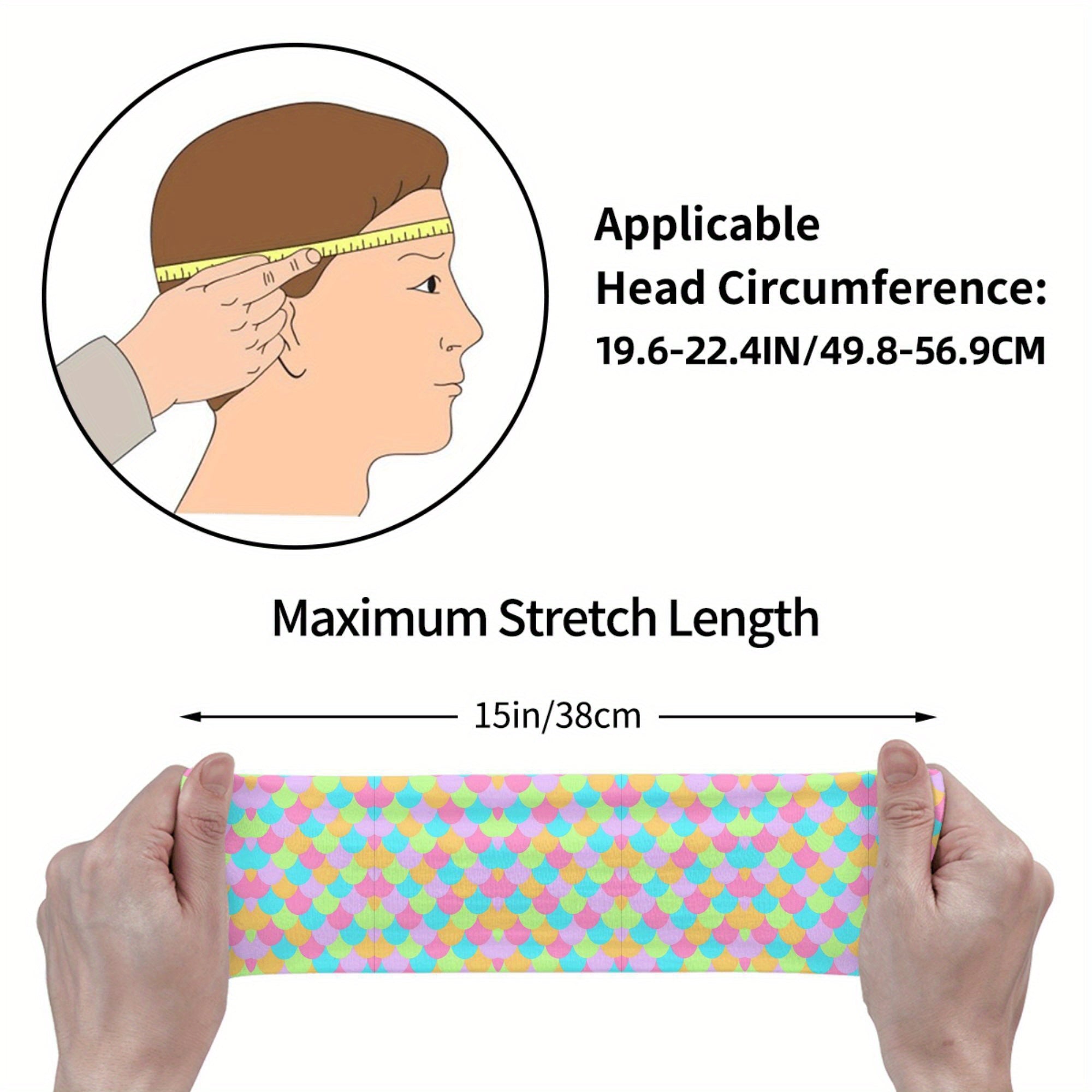 Rainbow Heart Pattern Headband for Sport & Casual Outfits