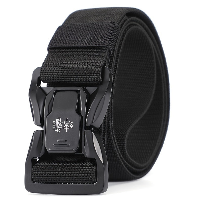 Men's Tactical Quick Release Snap Belt Elastic Outdoor Training