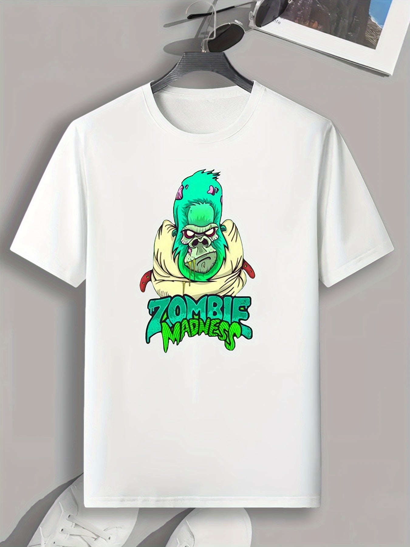 Monster Print Men's Graphic T shirt Casual Comfy Tees For Summer
