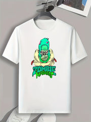 Monster Print Men's Graphic T shirt Casual Comfy Tees For Summer