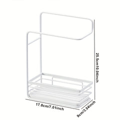 Kitchen Rag Rack Iron Wall Hanging Sponge Storage Rack