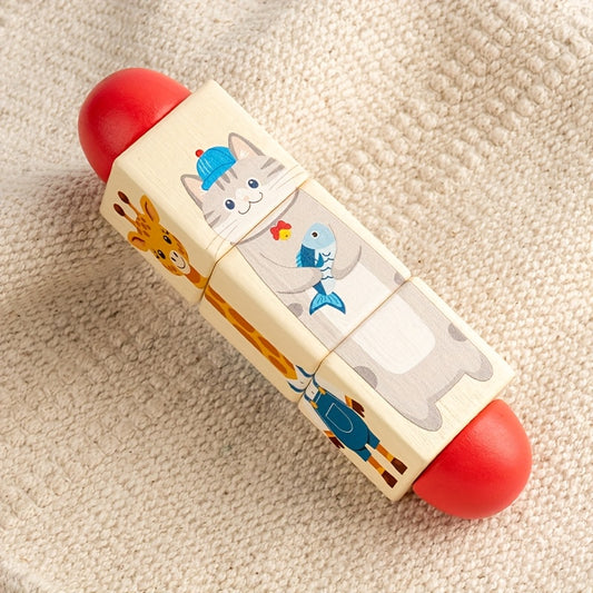 Animal & Ocean Twist Puzzle Toy for Toddlers Wooden Educational Toy