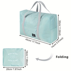 Foldable Luggage Storage Bag Waterproof Duffel for Travel Shopping Weekends