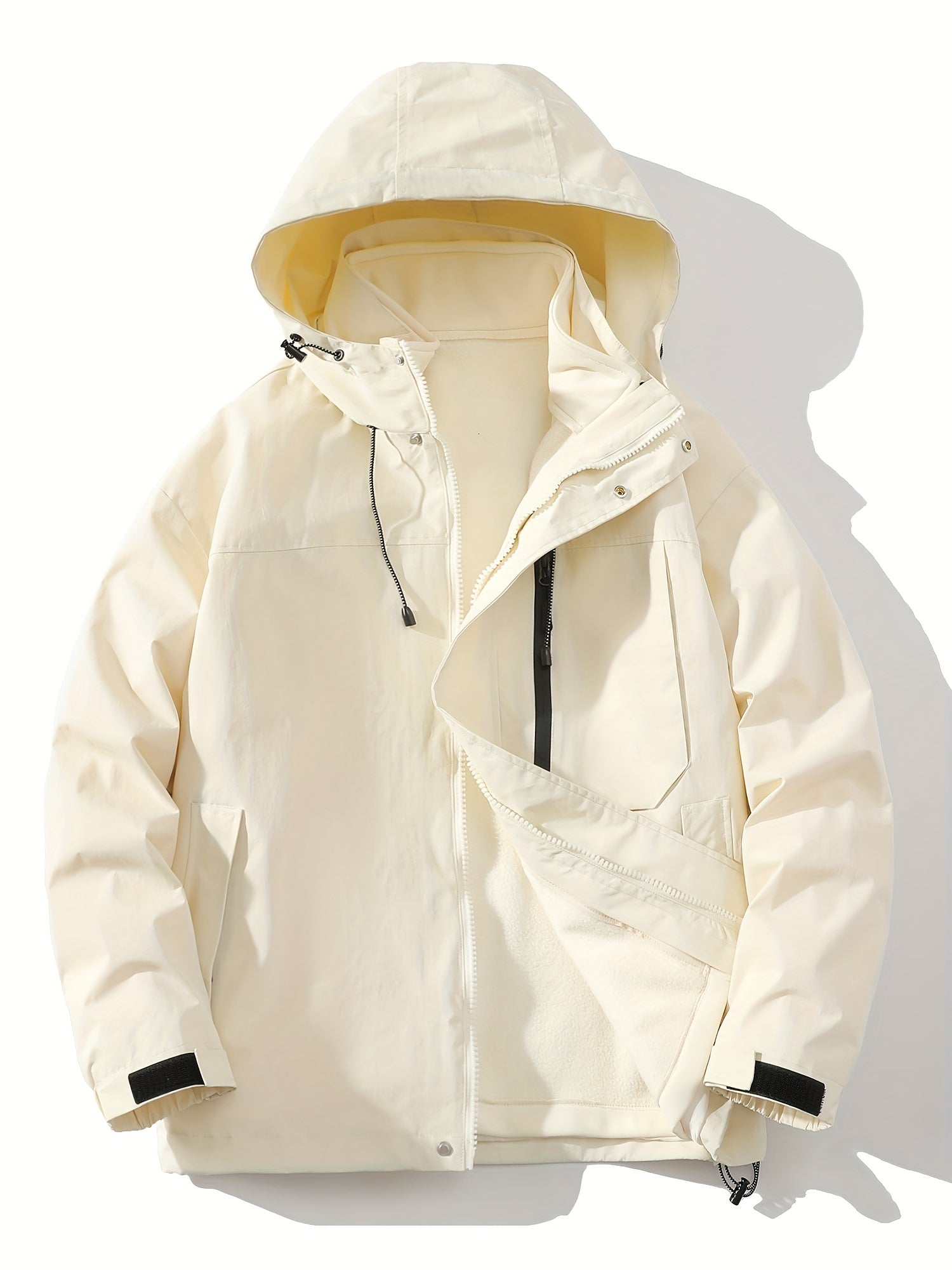Women's 2-in-1 Fleece Lined Hooded Jacket