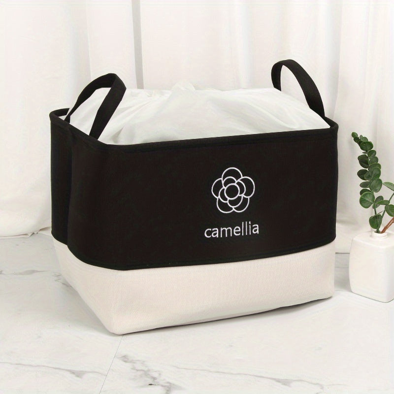 Large Capacity Folding Clothes Storage Box with Handles