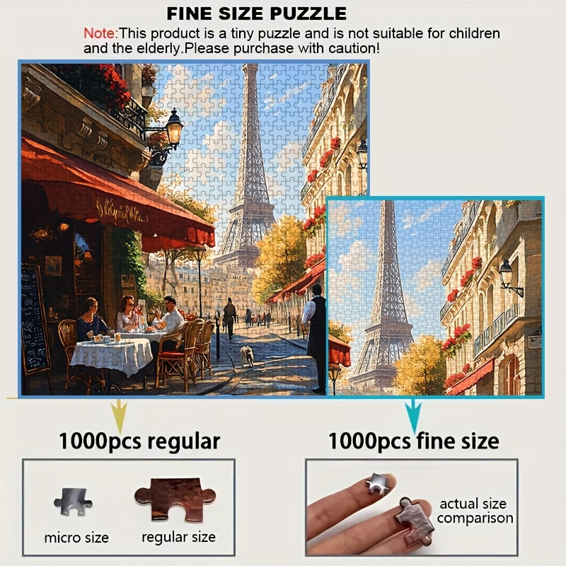 1000pcs Mini Jigsaw Puzzle Restaurant Wildflower Scratch Resistant Waterproof