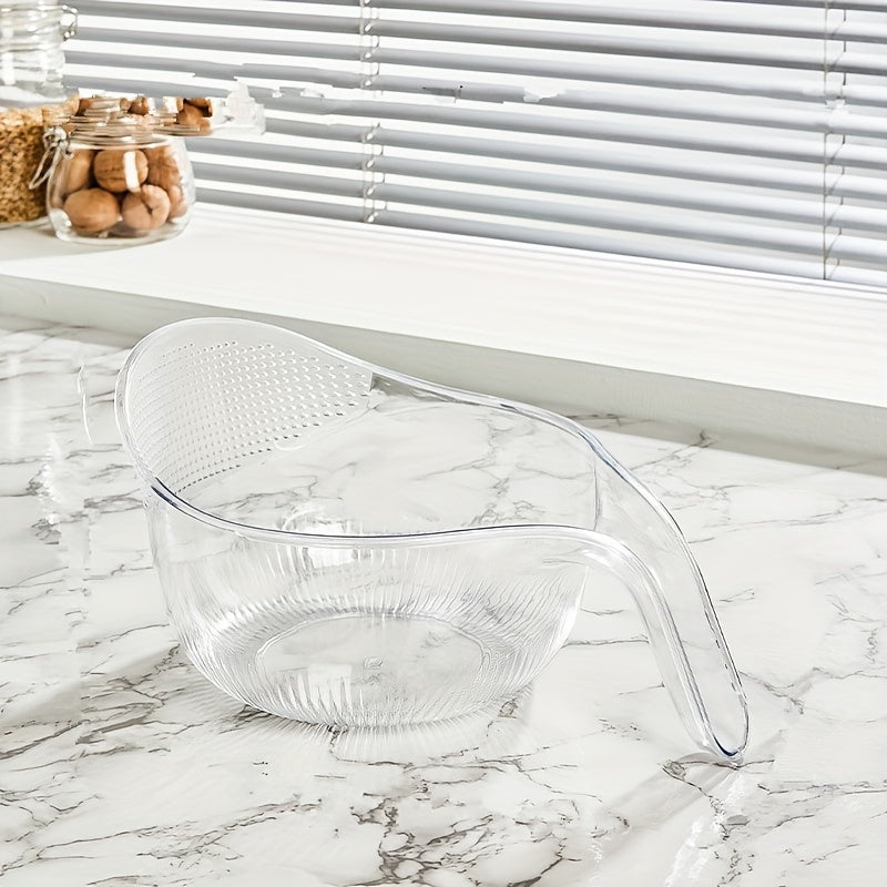 Rice Rinser Strainer Wash Rice Strainer With Handle For Washing Rice Fruits